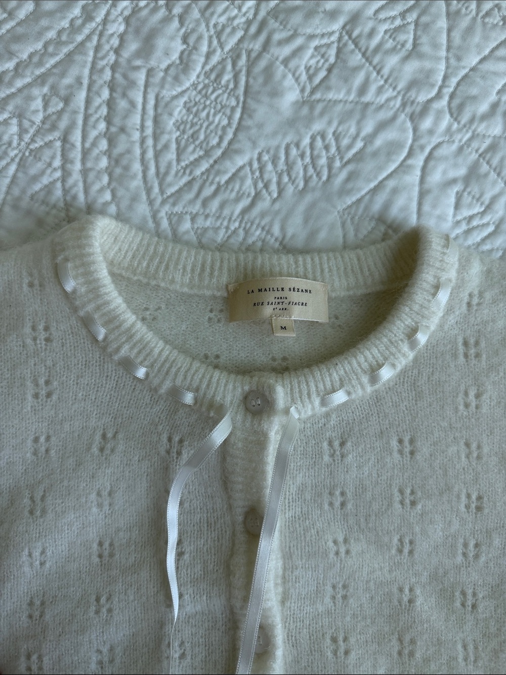 Sezane Meryl Merino/Mohair Blend Sweater - Picture 3 of 5